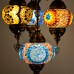 Authentic 4-Piece Ceiling Pendant Chandelier Mosaic Lamp Open Set Sultan